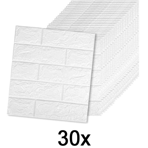 6x (5 tk) 3D-mustriga isekleepuv telliskivitapeet | BRICKSBY