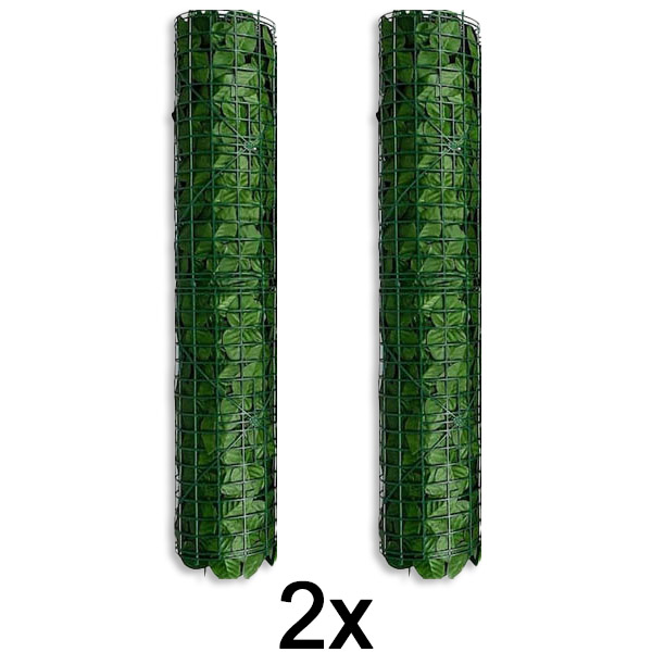 2x Kunstlike lehtedega privaatsuspaneel | LEAFPANEL