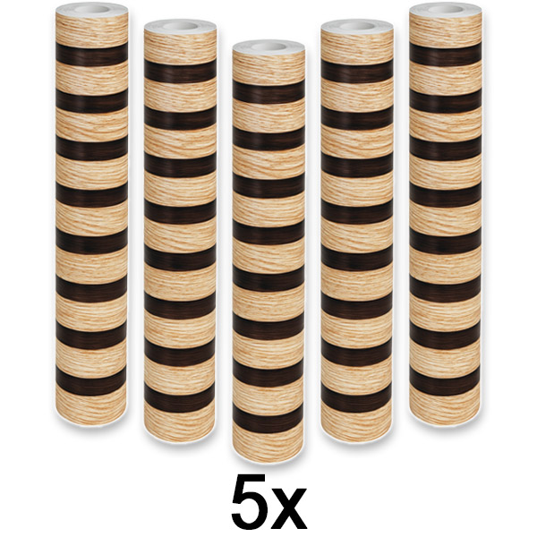 5x Elegantne puiduefektiga seinakleebis | LINEWALL